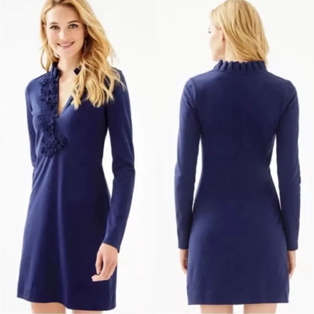 Lilly Pulitzer Clary Polo Dress - True Navy - XL